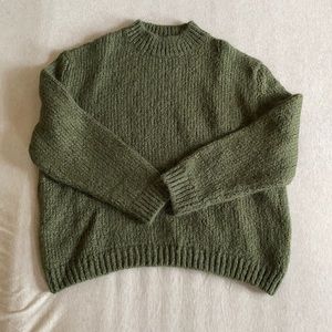 Oversized Green Zara Sweater